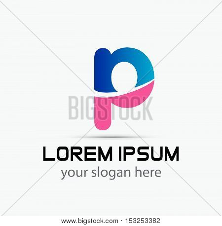 Unusual Letters p Graphic Design Editable For Your Design