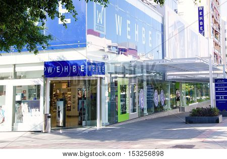 Santa Cruz de Tenerife Canary Islands SPAIN Department store Whebe. June 2 2016 This is one of the important shopping center in Tenerife.