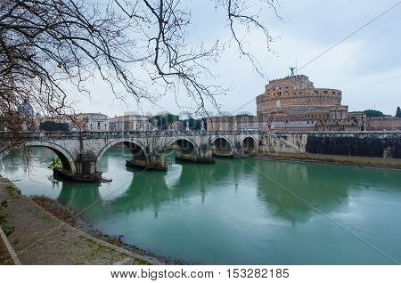 Rome City Evening View, Italy.