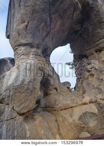 Ruin Of A Rotstejn Castle In Bohemian Paradise