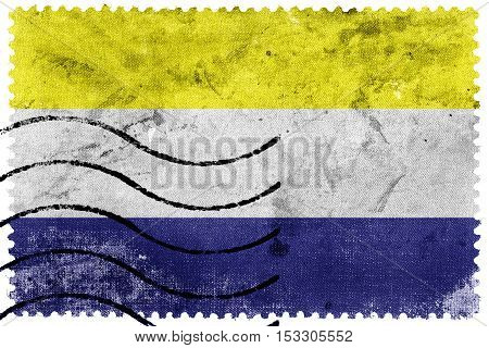 Flag Of Daule, Ecuador, Old Postage Stamp