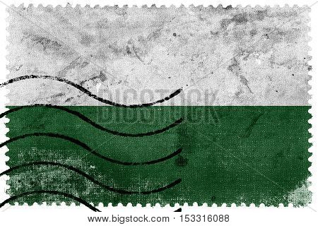 Flag Of San Andres De Tumaco, Colombia, Old Postage Stamp