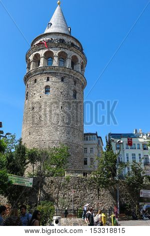 Galata Tower Taken In Istanbul, Turkey