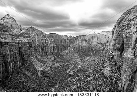 Zion National Park From The Top