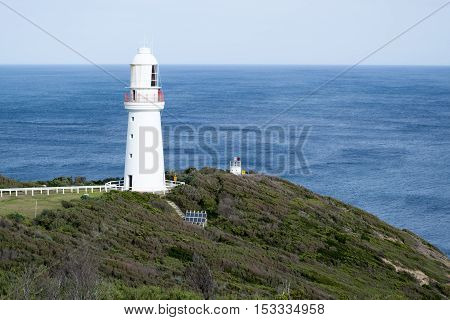 Lighthouse At Cape Otway By The Great Ocean Road