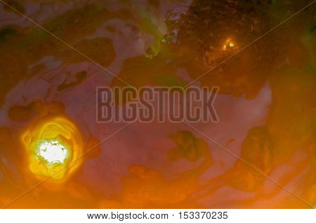 Colorful abstract space images with blended colors