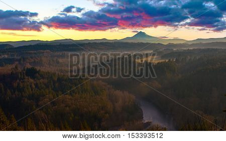Mount Hood From Jonsrud Viewpoint