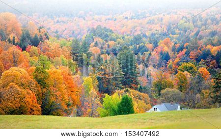 Scenic landscape near Corinth Vermont