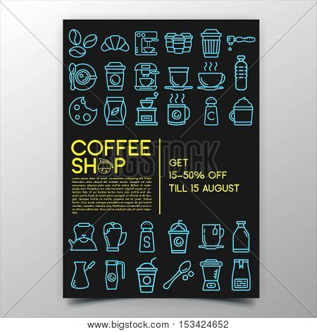 This design is suitable for product promotion related to the coffee shop