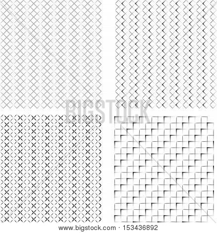 Vector seamless pattern. Modern stylish texture. Repeating geometric tiles with rhombuses