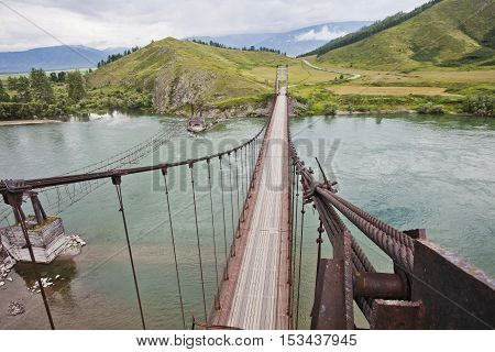 Katun river Bridge near the Multa village