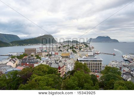 Alta Lufthavn panorama. Noorwegen