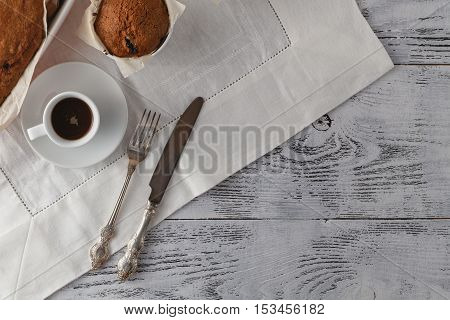 Homemade Sachertorte, Austrian Chocolate Cake And Coffee