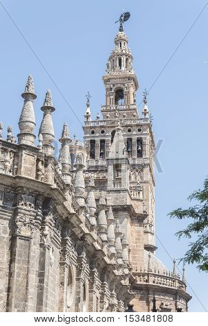 The Cathedral of Saint Mary of the See (Seville Cathedral) in Seville Andalusia Spain
