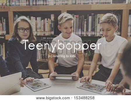 Teenybopper Young Children Youth Kids Concept