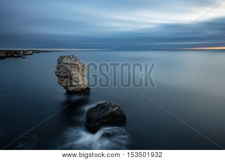 Winter cloudy sunrise at Tyulenovo village, Bulgaria