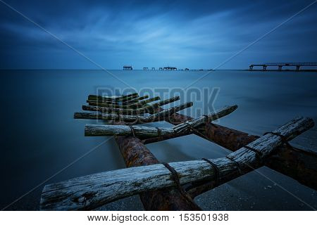 The blue hour in Shabla, near Varna city, Bulgaria.