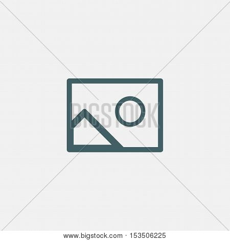 photo vector icon isolated on white background
