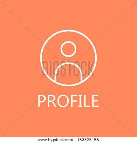 Businessman line icon. Web profile line icon. High quality outline pictigram for design website or mobile app. Vector thin line illustration of profile, man, businessman.