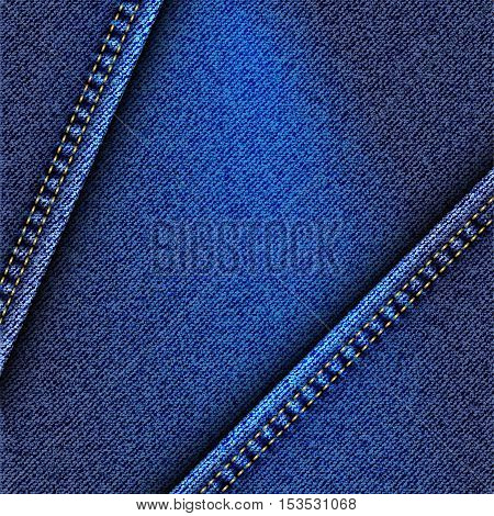 Denim background. Vector eps10 illustration. Beautifal background