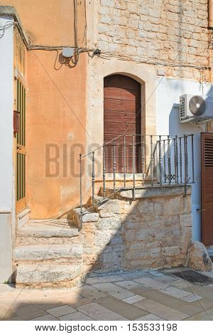 Alleyway. Sammichele di Bari. Puglia. Southern Italy.