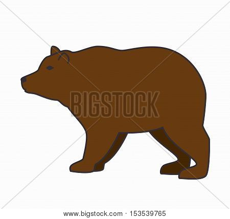 bear wild animal isolated icon vector illustration design