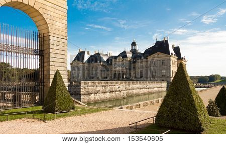 The Vaux-le-Vicomte is a Baroque French castle constructed from 1658 to 1661 for Nicolas Fouquet the superintendant of Finances of Louis XIV.