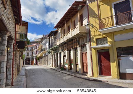 Arachova Village In Greece