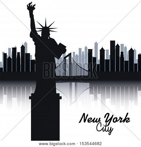 new york city cityscape vector illustration design
