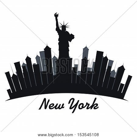 new york city cityscape vector illustration design