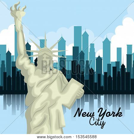 new york city cityscape vector illustration design