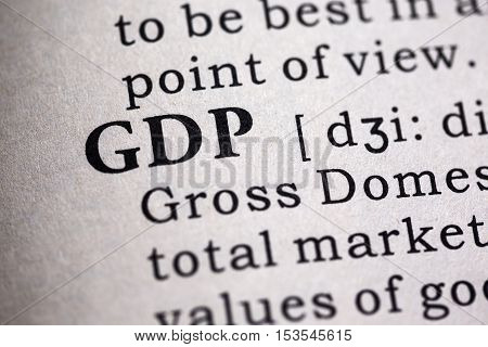 Fake Dictionary Dictionary definition of the word GDP. Gross domestic product