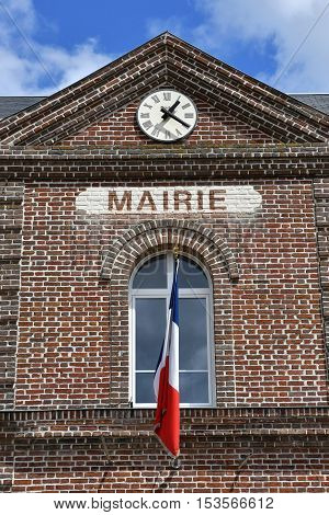 Sahurs France - june 22 2016 : the city hall