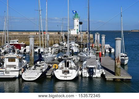 La Flotte France - september 25 2016 : boats in the picturesque port