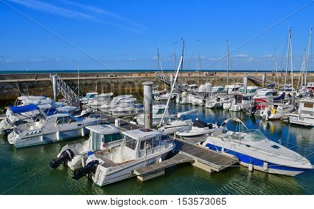 La Flotte France - september 25 2016 : boats in the picturesque port