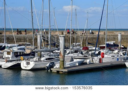 La Flotte France - september 25 2016 : boats in the picturesque port