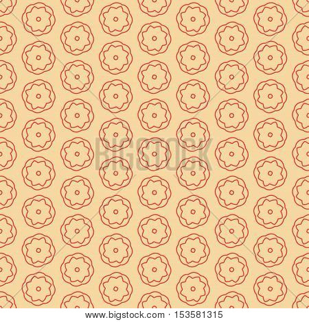 Background Pattern With Stylized Flowers