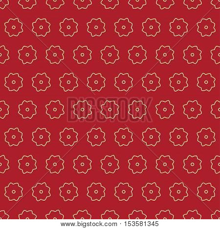 Background Pattern With Stylized Flowers