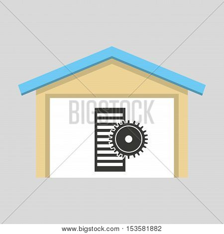 laptop technology cpu gear icon graphic vector illustration eps 10