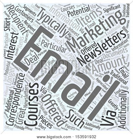 Why Not Email Marketing word cloud concept