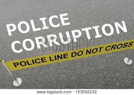 Police Corruption Concept