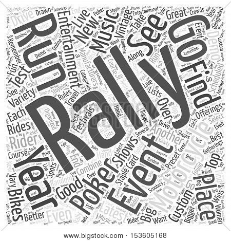 What Is A Motorcycle Rally word cloud concept