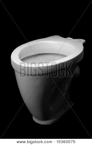 La ciotola di Ltoilet, isolato su sfondo nero