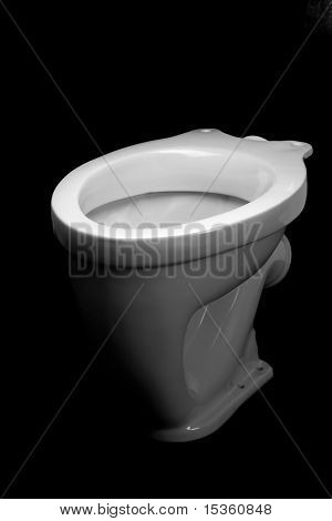 La ciotola di Ltoilet, isolato su sfondo nero