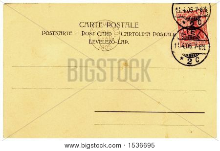 jahrgang leere Karte von 1905
