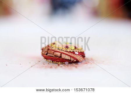 Amazing Hindu Wedding Ceremony. Details Of Traditional Indian Wedding.