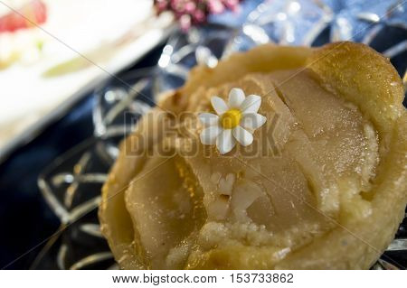 fall dessert thanksgiving Apple Pear tart cream custard elegant dessert