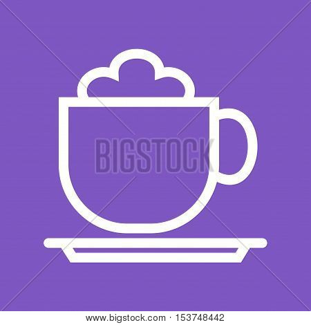 Cappucino, cup, coffee icon vector image. Can also be used for coffee shop. Suitable for web apps, mobile apps and print media.