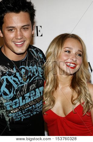 Stephen Colletti and Hayden Panettiere at the Teen Vogue Young Hollywood Issue Party held at the Sunset Tower in West Hollywood, USA on September 20, 2006. 