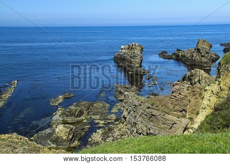 The rock phenomenon The Ships, the village of Sinemorets, Bulgaria